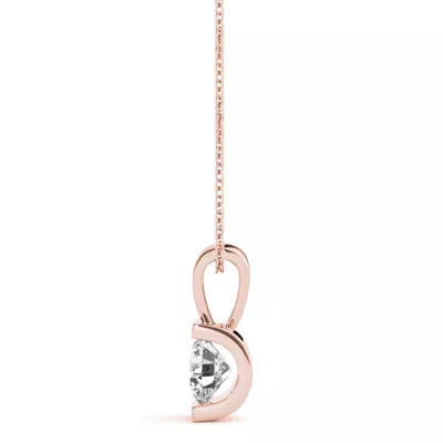 Mariposa Bar Set Solitaire Diamond Necklace