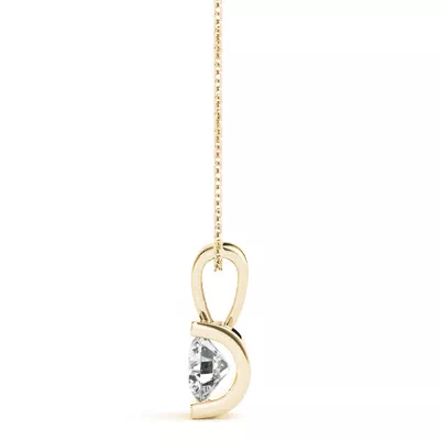 Mariposa Bar Set Solitaire Diamond Necklace