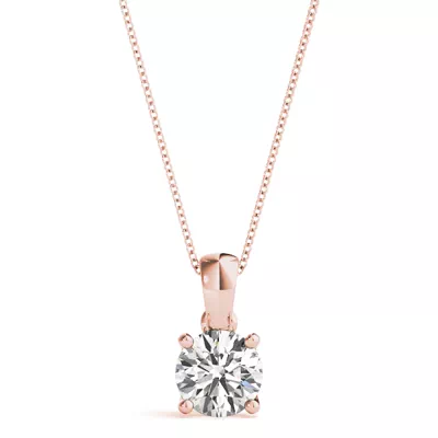 Amaryllis Solitaire Diamond Necklace
