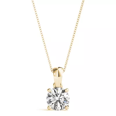 Amaryllis Solitaire Diamond Necklace