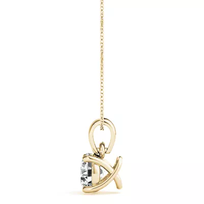 Amaryllis Solitaire Diamond Necklace