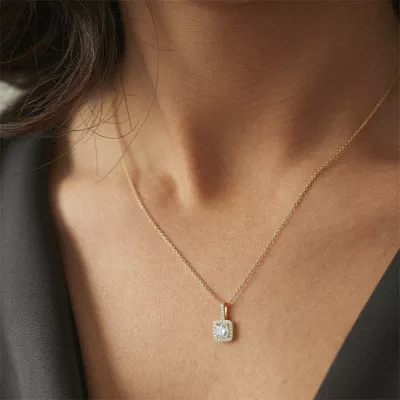 Delaney Halo Necklace