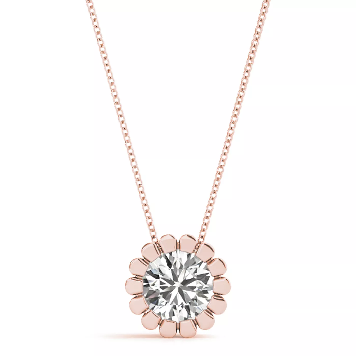 Oriana Solitaire Diamond Necklace