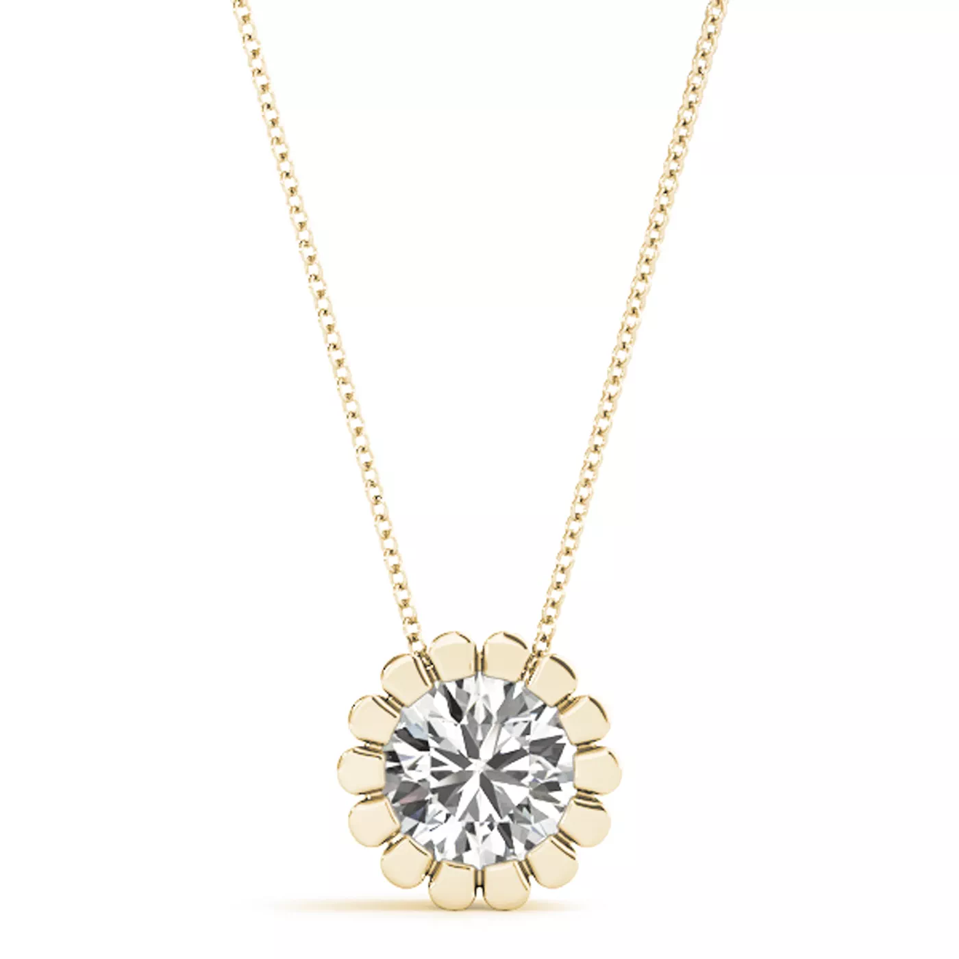 Oriana Solitaire Diamond Necklace