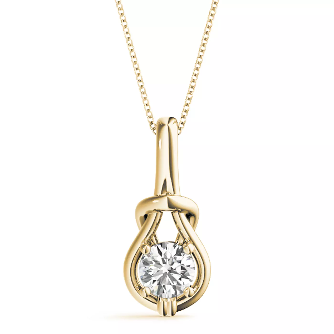 Phayre Solitaire Diamond Necklace