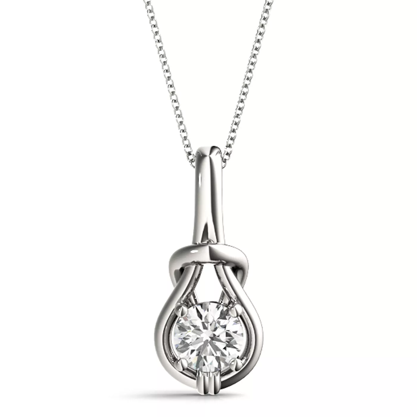 Phayre Solitaire Diamond Necklace