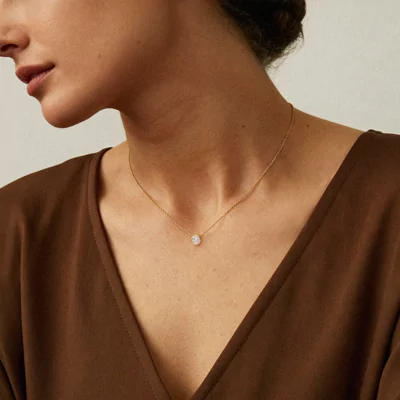 Kalista Bezel Diamond Pendant