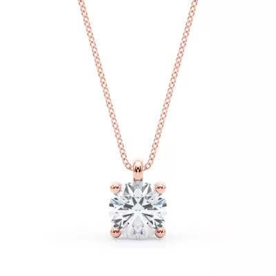 Reislin Traditional Solitaire Diamond Necklace