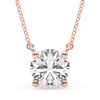 Penny Basket Set Solitaire Diamond Necklace