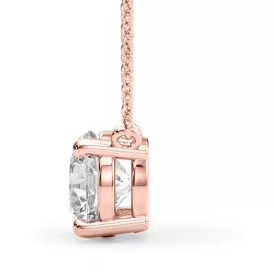 Penny Basket Set Solitaire Diamond Necklace