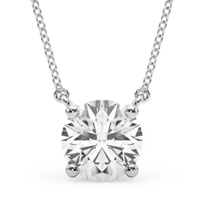 Penny Basket Set Solitaire Diamond Necklace