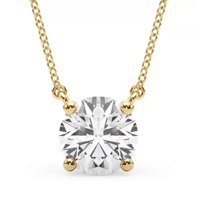 Penny Basket Set Solitaire Diamond Necklace