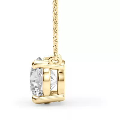 Penny Basket Set Solitaire Diamond Necklace