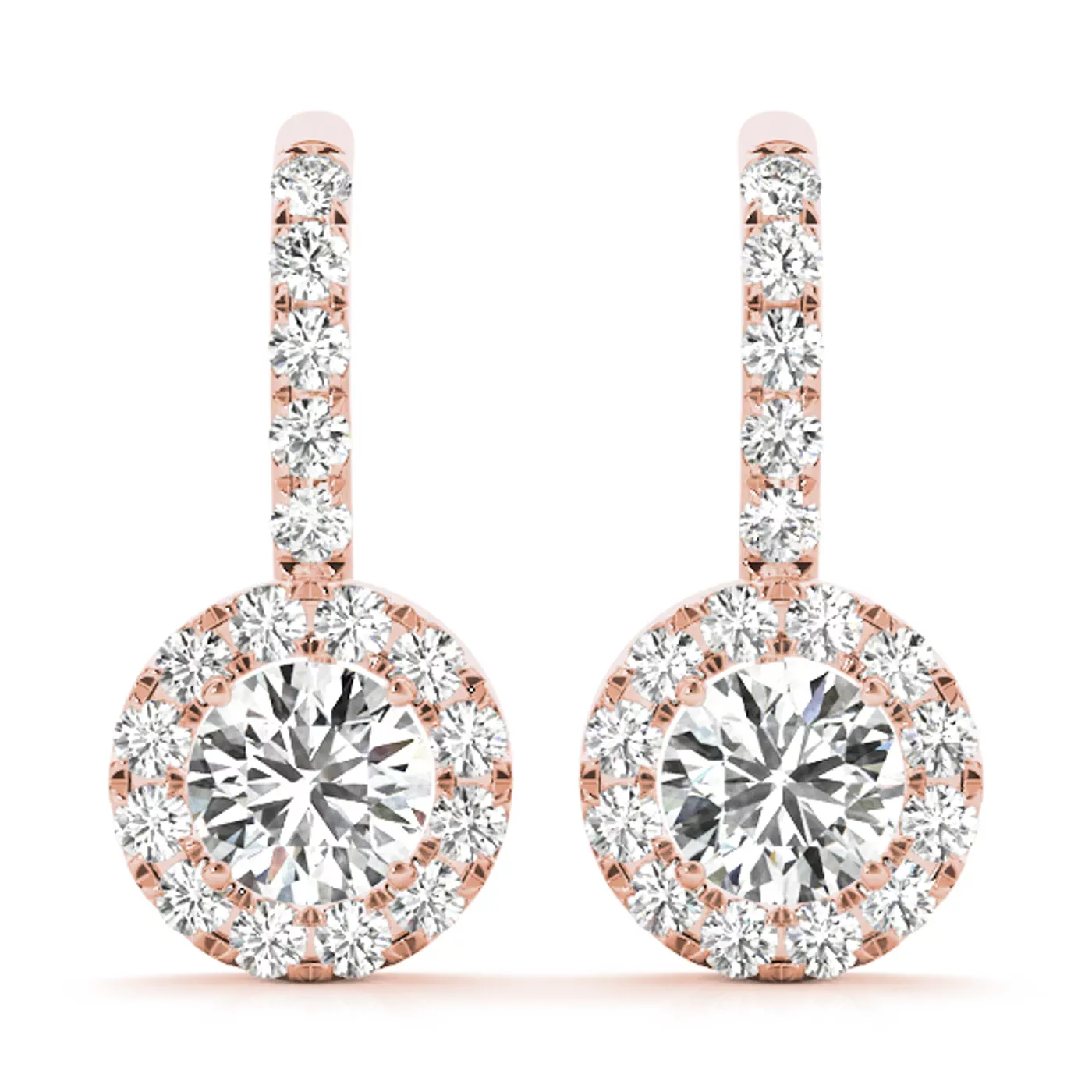 Rosie Drop Halo Earrings