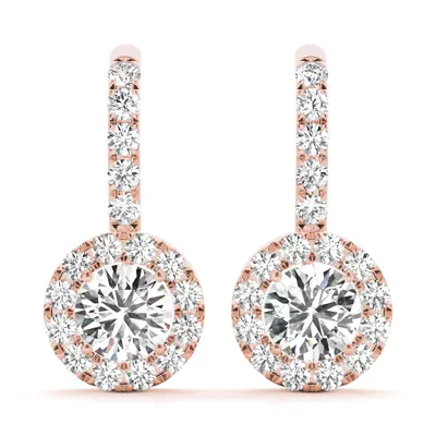 Rosie Drop Halo Earrings