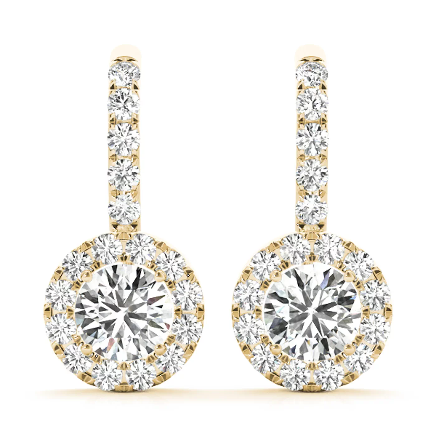 Rosie Drop Halo Earrings