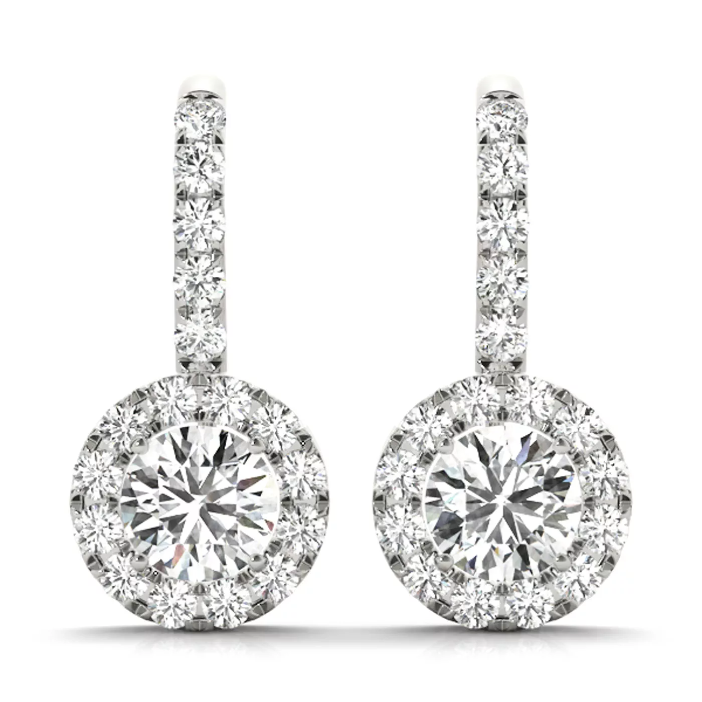 Rosie Drop Halo Earrings