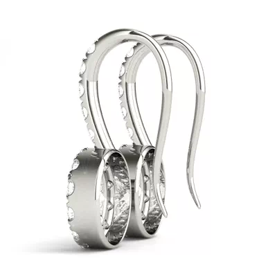 Rosie Drop Halo Earrings