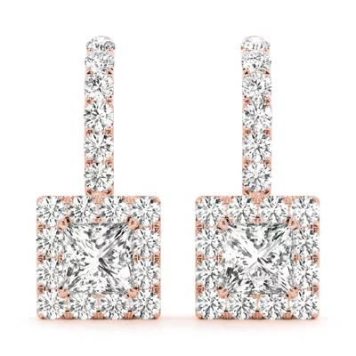 Brianna Drop Halo Earrings