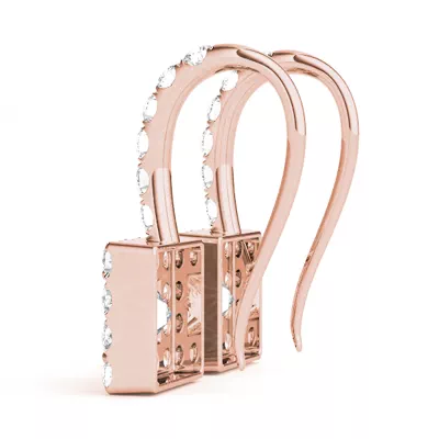 Brianna Drop Halo Earrings