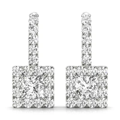 Brianna Drop Halo Earrings