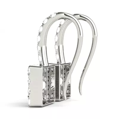 Brianna Drop Halo Earrings
