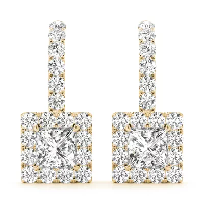 Brianna Drop Halo Earrings