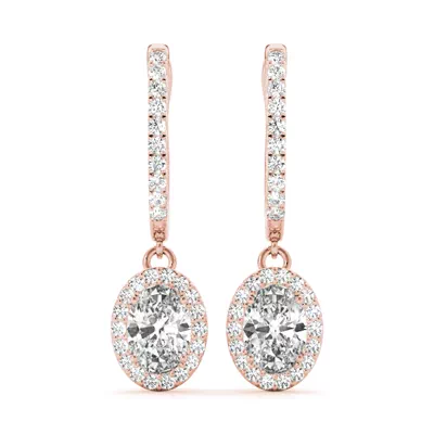 Gemma Drop Halo Earrings