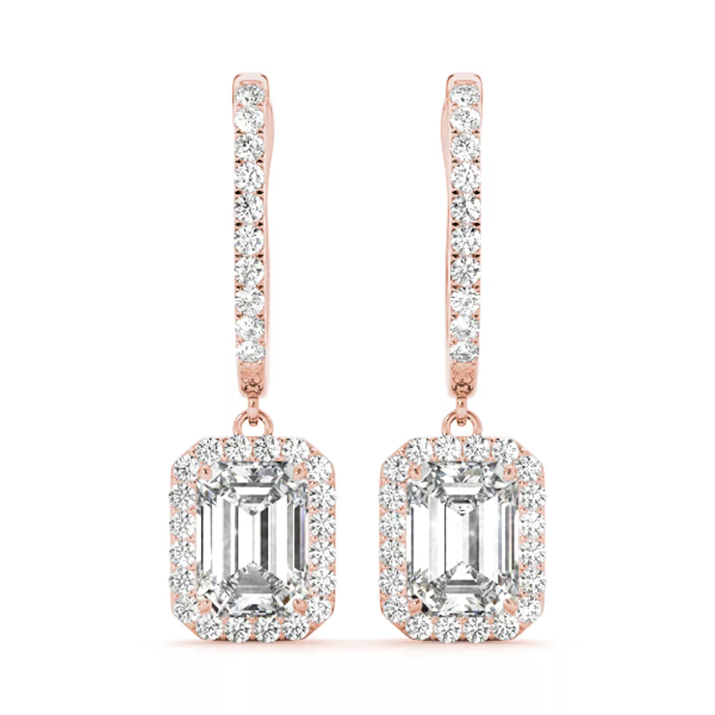Patricia Drop Halo Earrings