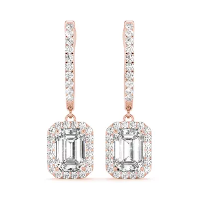 Patricia Drop Halo Earrings