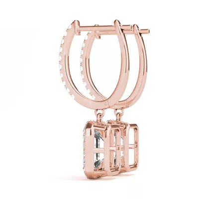 Patricia Drop Halo Earrings
