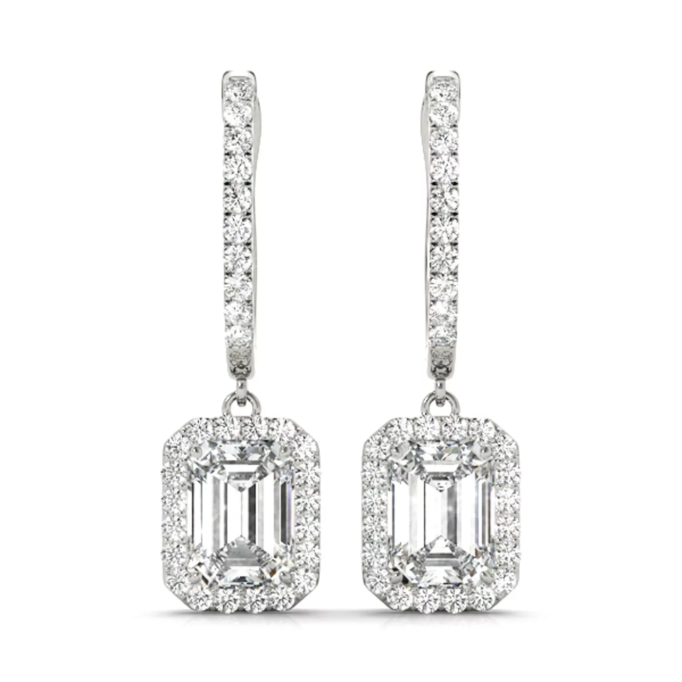 Patricia Drop Halo Earrings