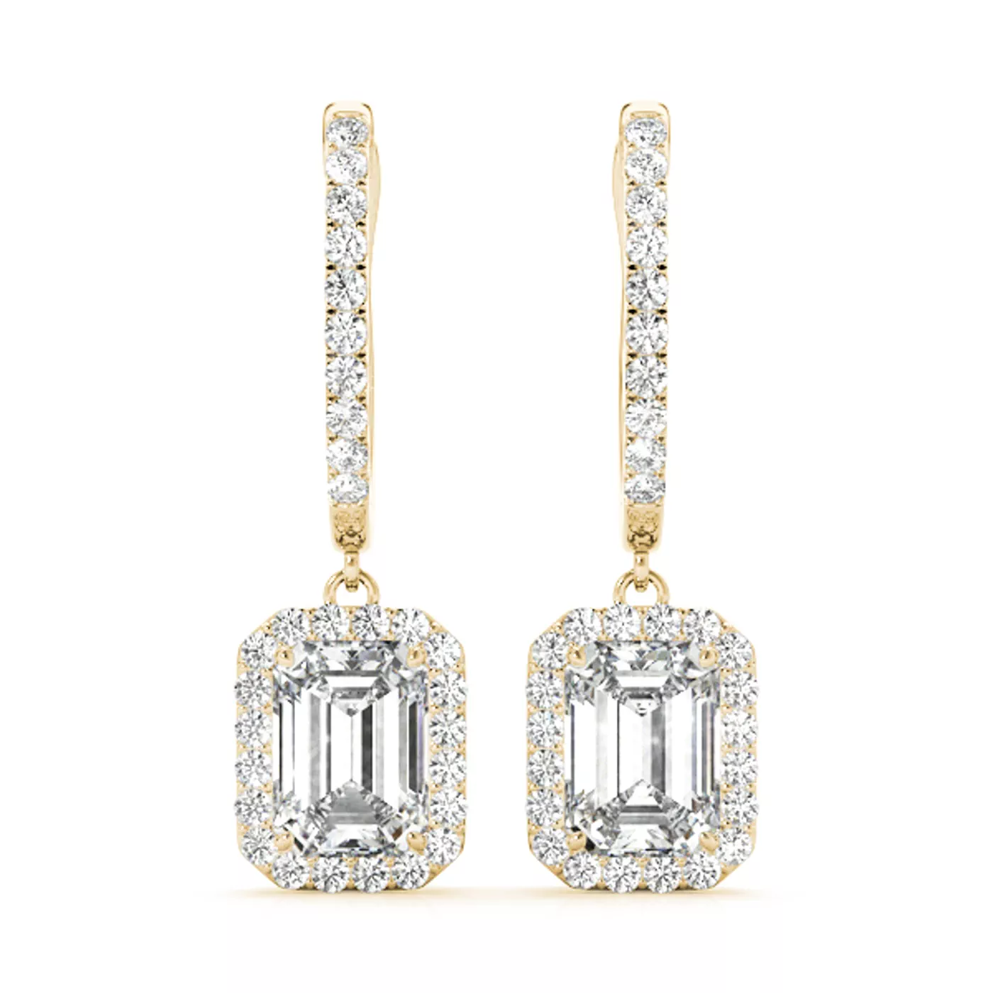 Patricia Drop Halo Earrings