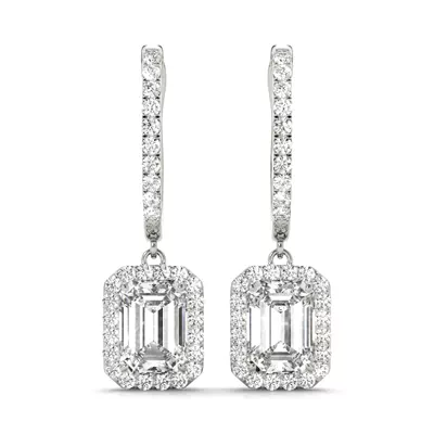 Patricia Drop Halo Earrings