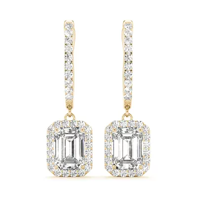 Patricia Drop Halo Earrings
