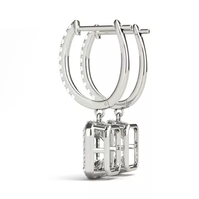 Patricia Drop Halo Earrings
