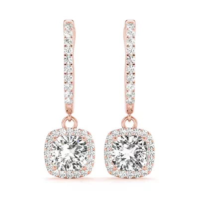 Jenna Drop Halo Earrings