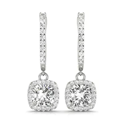 Jenna Drop Halo Earrings