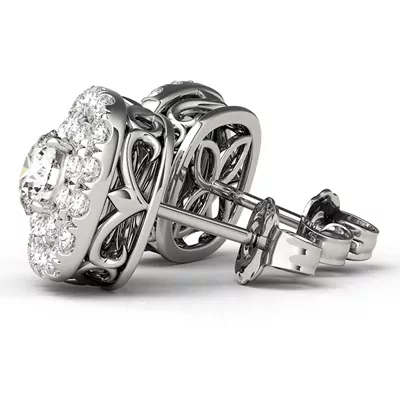 Stacey Double Halo Earrings