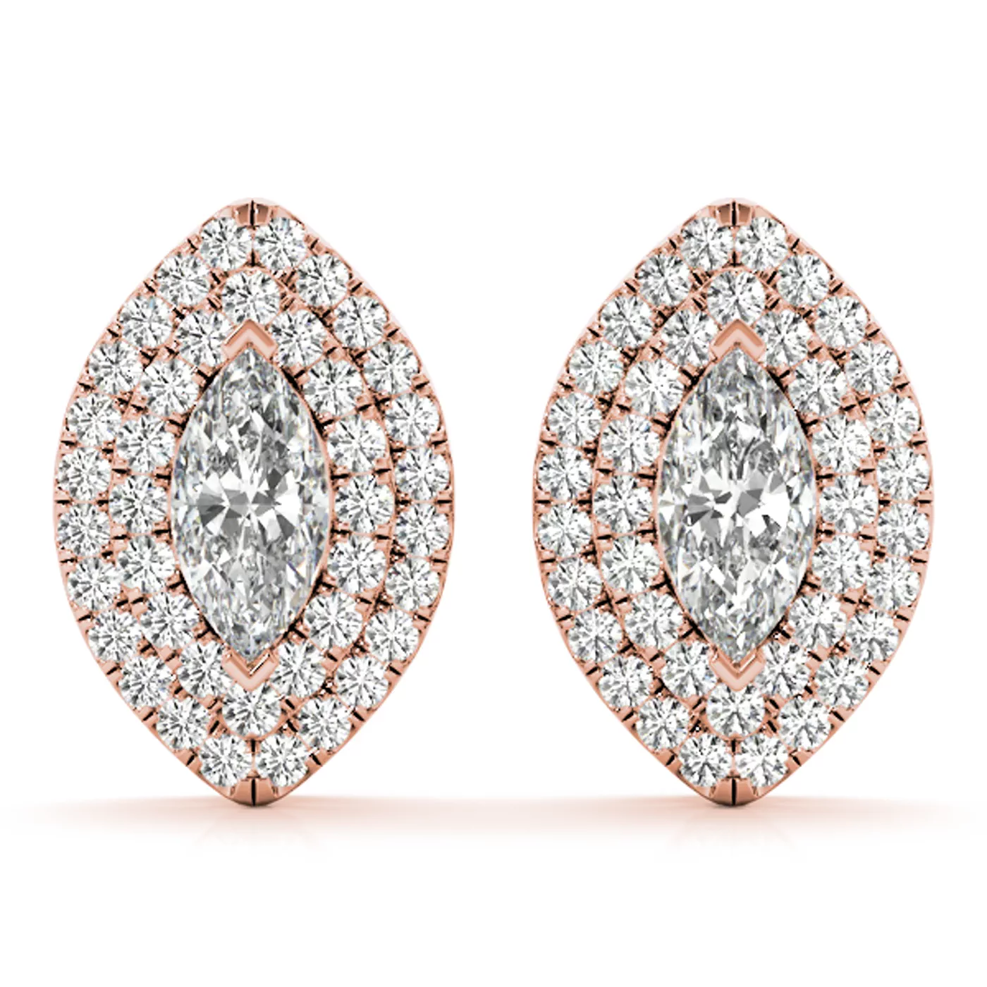 Sara Double Halo Earrings