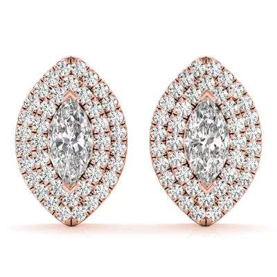 Sara Double Halo Earrings