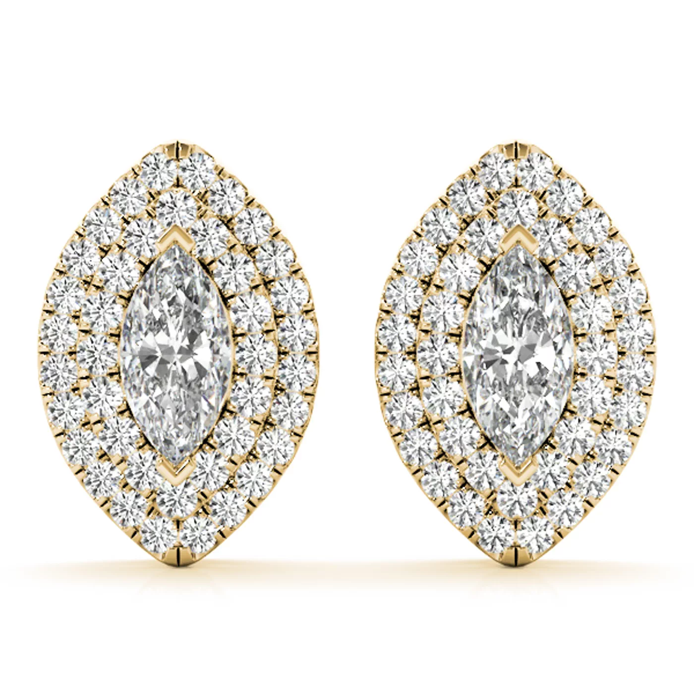 Sara Double Halo Earrings