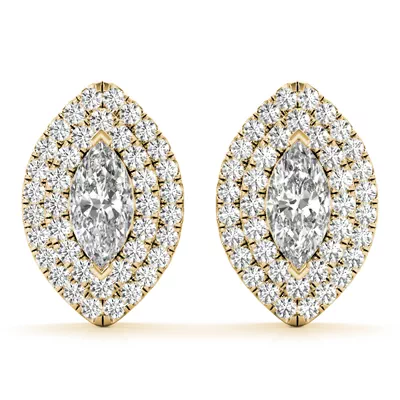 Sara Double Halo Earrings