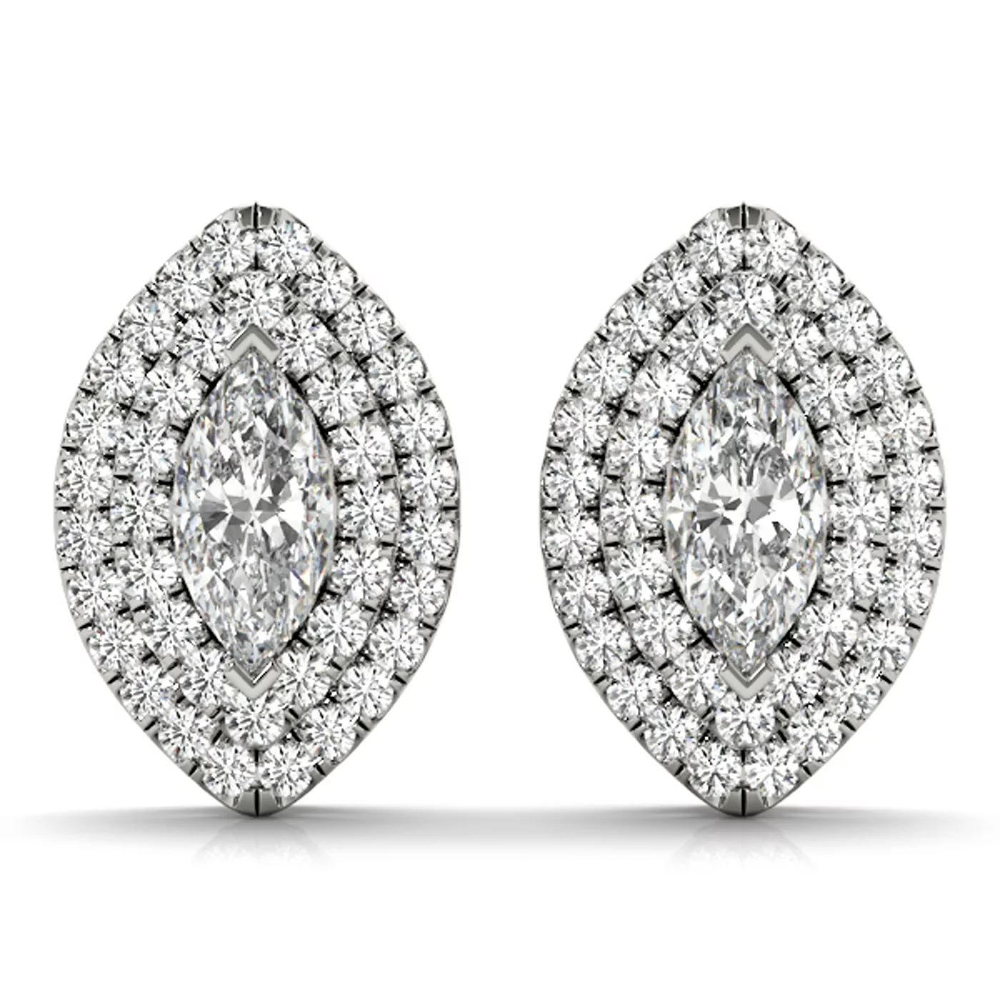 Sara Double Halo Earrings