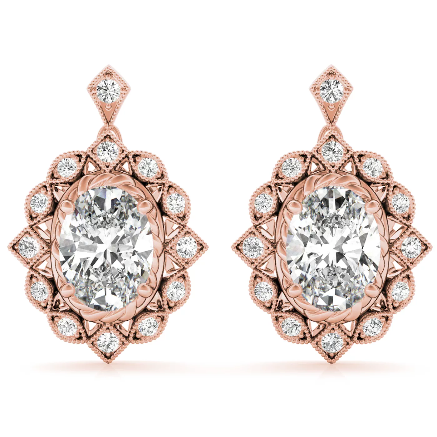 Charleston Vintage Halo Earrings