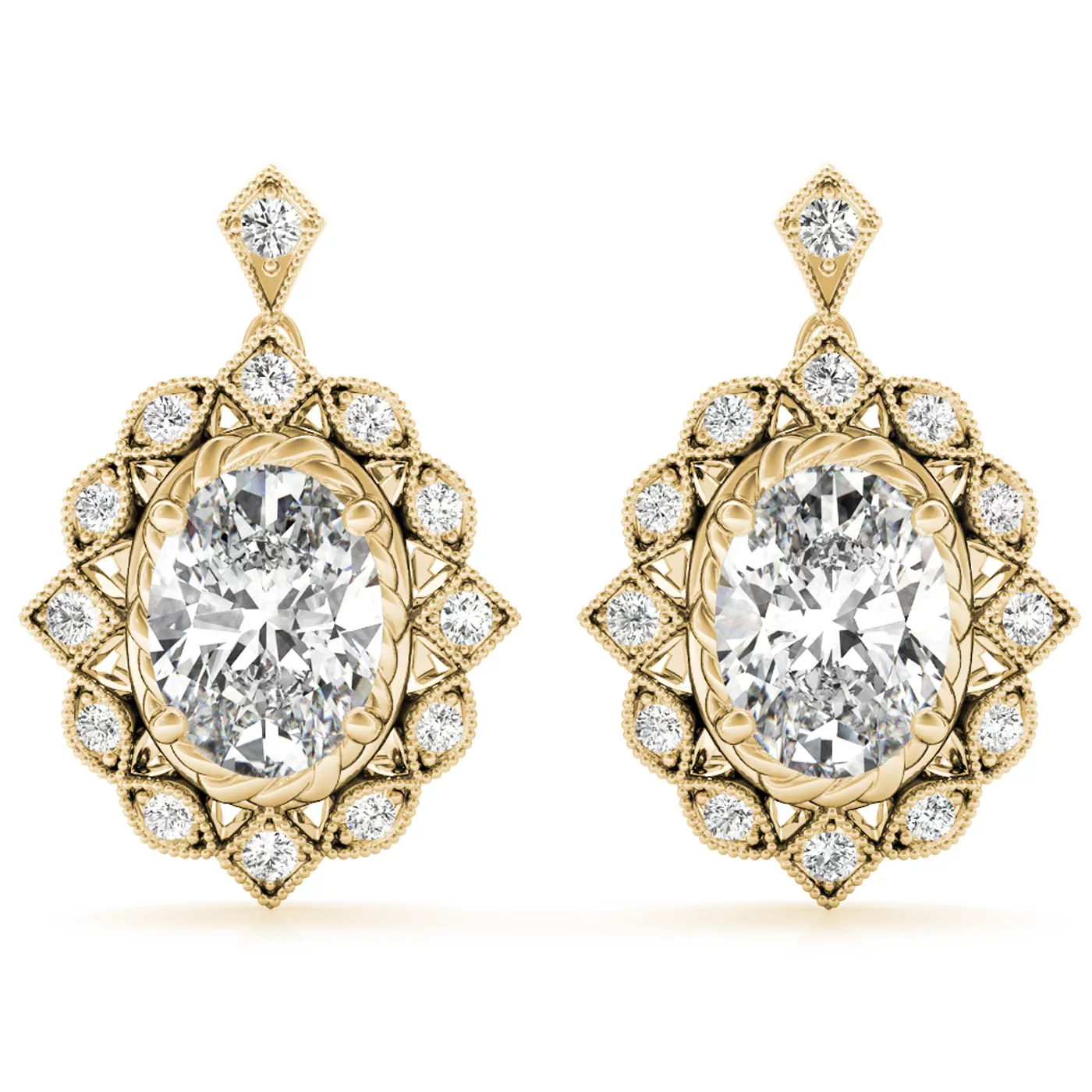 Charleston Vintage Halo Earrings
