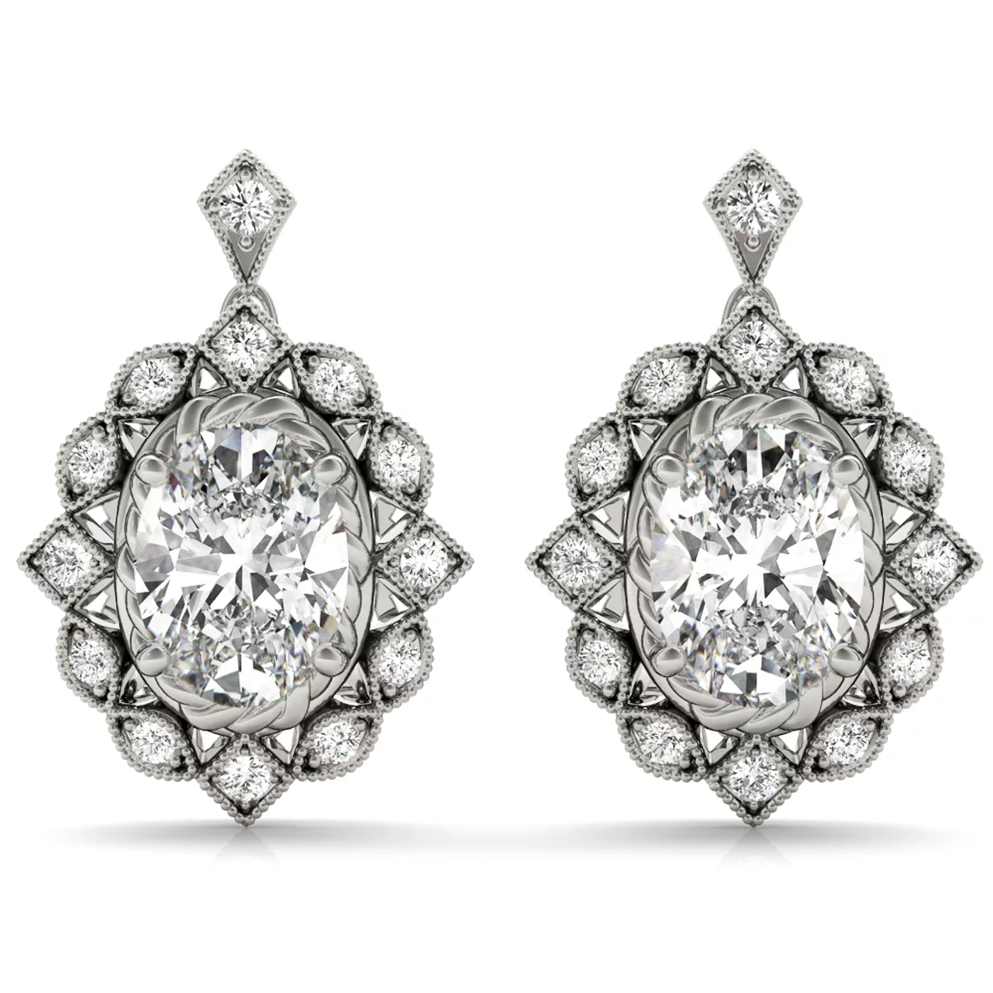 Charleston Vintage Halo Earrings