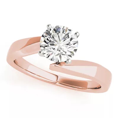 Ester Solitaire Bypass Engagement Ring