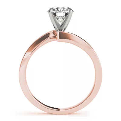 Ester Solitaire Bypass Engagement Ring