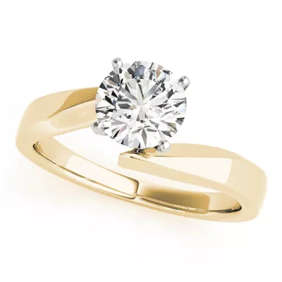 Ester Solitaire Bypass Engagement Ring